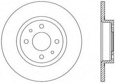 OPEN PARTS bda114510 -  Тормозной диск